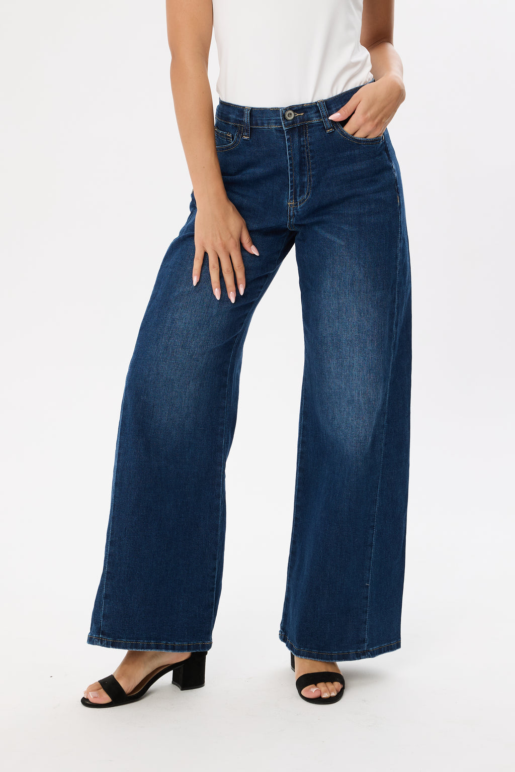 Spodnie jeansowe WIDE LEG